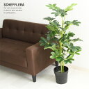 【送料無料】 インテリアグリーン 人工観葉植物 H120 SCHEFFLERA シェフレラ ヤドリフカノキ インテリア 造花 フェイクグリーン 観葉植物 グリー...