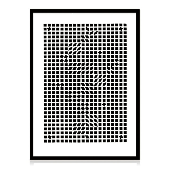 【送料無料】 アートパネル Victor Vasarely ヴィクトル・ヴァザルリ Tinko,1955 ヴィクトル ヴァザルリ モダン 玄関 アートフレーム おしゃれ 絵画 額入り フレーム付き インテリア 壁掛け 寝室 リビング ギフト プレゼント 新生活 送料無料 ssx