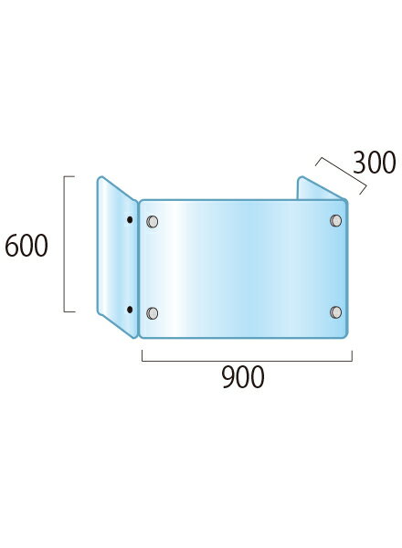 飛沫感染 アクリル デスクパーティション 三面タイプ 折りたたみ 600X900X300 感染 予防 仕切り 間仕切り 衝立 看板 案内板 取り外し可能 清潔 工事不要 置くだけ 飛沫対策 カウンター 窓口 飲食店 病院 塾 案内窓口 対面 コロナ対策 助成金 補助金 給付金 3