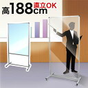 【ボーナスSALE開催中】トールパーテーション 透明 1200X900 120 90 大型 大判 自立 キャスター無 飛沫感染 衝立 アクリル 塩ビ プラスチッ...