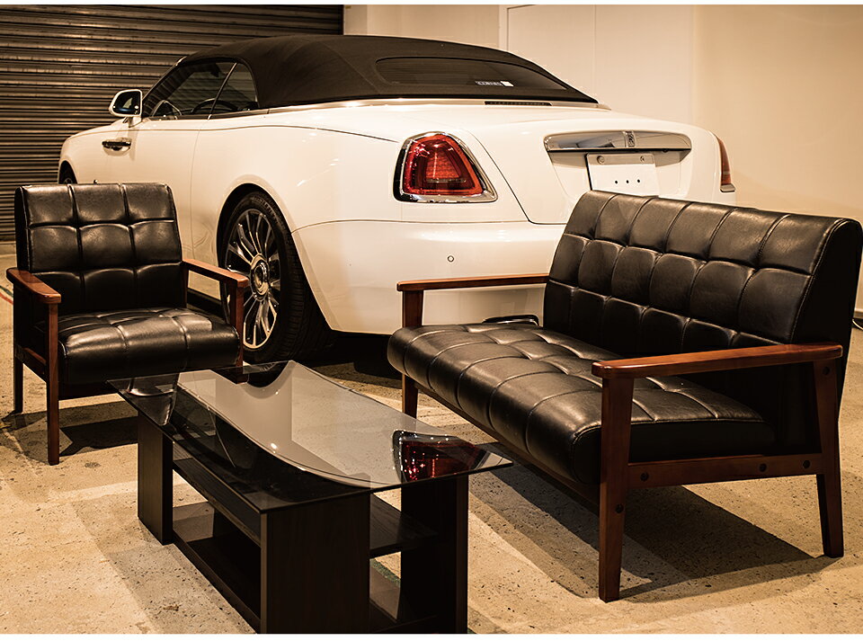 【6ヶ月保証付】レザーソファー ソファー 2人掛け 合皮 ソファ 一人掛け 1人掛け 革 黒 ブラック 木製 ウッド 肘付き アームレスト PVC グレー ナチュラル 1Pソファ 2Pソファ 2人掛け sofa おしゃれ ローソファー ロータイプ 北欧 カフェ カジュアル 可愛い [3]