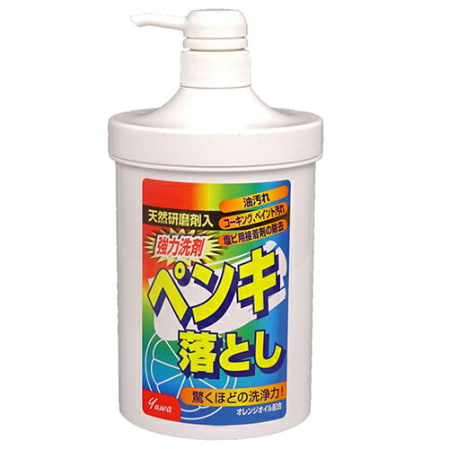 ペンキ落とし 友和 1KG 通常のアルカリ洗剤で落ちない汚れにポンプタイプです。油性マジック ペンキ コーキング タイヤ痕の除去。 BFJ1023553