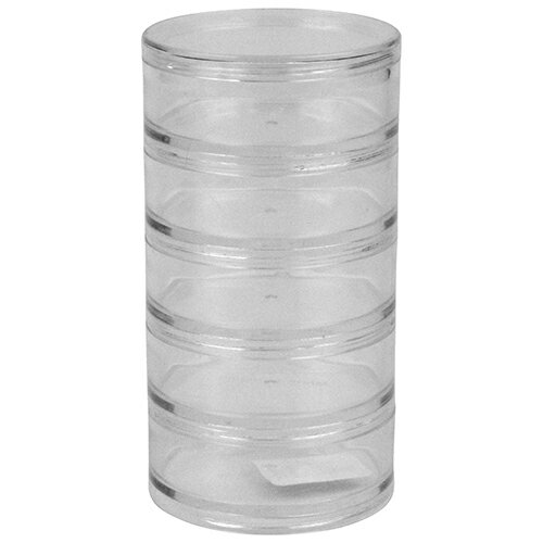 ラウンドケース メイホウ L クリアー 円形でクリアなため収納した小物が確認し易いケースです。パーツ等小物類の収納。 BFJ1030776