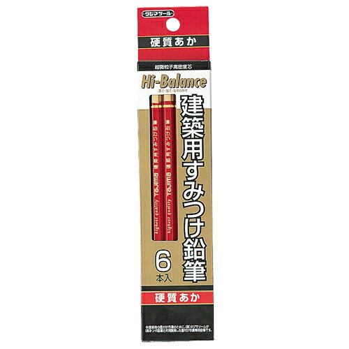 商品名建築用すみつけ鉛筆 タジマ KNE6-RH 雨、湿気に強い特殊芯です。建築用すみつけ鉛筆。 BFJ1032190商品について雨、湿気に強い特殊芯です。建築用すみつけ鉛筆。屋外でも変色しにくい顔料と雨や湿気に強い特殊ワックスにより、建築現場で使いやすく仕上げた建築用すみつけ芯です。商品仕様6本入り。硬質あか。製品重量：33g(1函)。商品材質など芯：赤色顔料・合成樹脂。キャップ：ABS樹脂。ケース本体：PP。注意、その他墨付け、筆記以外には使用しないでください。日本国商品サイズ（はだか）商品サイズ（はだか）：幅8mm、高さ180mm、奥行7mm、重量33gカテゴリーキーワード花 ガーデン DIY DIY 工具 計測工具 墨つぼ チョーク 墨差し墨差しDIY 工具 道具 工具 計測 検査 墨つぼ チョーク 墨差し商品説明建築用すみつけ鉛筆。屋外でも変色しにくい顔料と雨や湿気に強い特殊ワックスにより、建築現場で使いやすく仕上げた建築用すみつけ芯です。■サイズ幅8x高さ180x奥行7(mm)■仕様●6本入り。●硬質あか。●製品重量：33g(1函)。■材質●芯：赤色顔料・合成樹脂。●キャップ：ABS樹脂。●ケース本体：PP。■耐荷重(kg)33g■注意1墨付け、筆記以外には使用しないでください。■備考KNE6-RH更新日20231215商品名建築用すみつけ鉛筆 タジマ KNE6-RH 雨、湿気に強い特殊芯です。建築用すみつけ鉛筆。 BFJ1032190商品について雨、湿気に強い特殊芯です。建築用すみつけ鉛筆。屋外でも変色しにくい顔料と雨や湿気に強い特殊ワックスにより、建築現場で使いやすく仕上げた建築用すみつけ芯です。商品仕様6本入り。硬質あか。製品重量：33g(1函)。商品材質など芯：赤色顔料・合成樹脂。キャップ：ABS樹脂。ケース本体：PP。注意、その他墨付け、筆記以外には使用しないでください。原産国、日本国商品サイズ（はだか）幅8mm、高さ180mm、高さ7mm、重量33gカテゴリーキーワード花 ガーデン DIY DIY 工具 計測工具 墨つぼ チョーク 墨差し墨差しDIY 工具 道具 工具 計測 検査 墨つぼ チョーク 墨差し