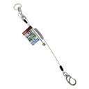 セフティコード S0.5kg SK11 SSC-05S クリア 耐久性、伸縮性抜群の落下防止、紛失防止用安全コードです。ステンレスワイヤーとウレタンコードを一体...