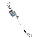 セフティコード R0.5kg SK11 SSC-05R クリア 耐久性、伸縮性抜群の落下防止、紛失防止用安全コードです。ステンレスワイヤーとウレタンコードを一体...