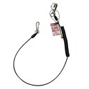 セフティコード ロング1kg SK11 SSC-1L ブラック 耐久性、伸縮性抜群の落下防止、紛失防止用安全コードです。ステンレスワイヤーとウレタンコードを一体...