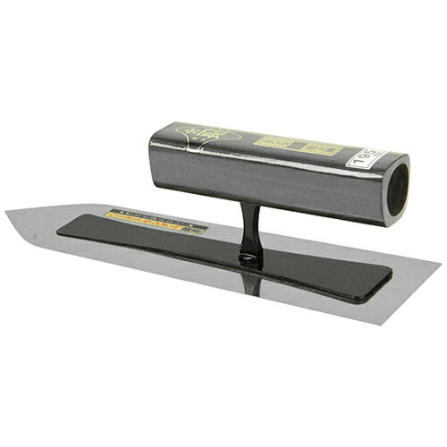 仕上鏝ステン0.3黒塗角柄 金長 195MM 黒塗り角柄仕様で高級感があり、薄くてしなり、耐久性抜群の本職向け仕上げ鏝です。壁の仕上塗り用。 BFJ1034722