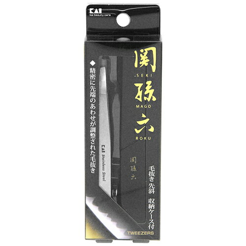 【マラソン限定 ポイント2倍】毛抜き 先斜 関孫六 HC1806 精密に先端の合わせが調整された先斜めタイプの毛抜きです マユ毛 ムダ毛のお手入れ BFJ1024562 【マラソン限定 ポイント2倍】毛抜き 先斜 関孫六 HC1806 精密に先端の合わせが調整された先斜めタイプの毛抜きです マユ毛 ムダ毛のお手入れ BFJ1024562