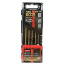 【ボーナスSALE開催中】チタン鉄工ドリルセット E-Value ETDT-5HEXmini チタンコーティングを施しており 耐摩耗性が向上し耐久力がアップ 鉄...
