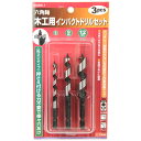 【ボーナスSALE開催中】木工用インパクトドリルセット E-Value EDSW-1サキネジ 先ネジタイプで 押さえつける力不要で楽に美しい真円の穴あけができま...
