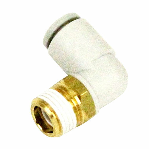 W管継手 エルボユニオン SK11 KQ2L06-01AS 押し込むだけで接続、ワンタッチ分離が可能です。エア配管用チューブ管継ぎ手。 BFJ1038983