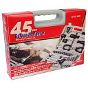 【期間限定 ポイント2倍】ガレージツールセットJr. E-Value ETS-45G バイク 自動車などのメンテナンス作業に最適な45pcs入りのツールセットで...