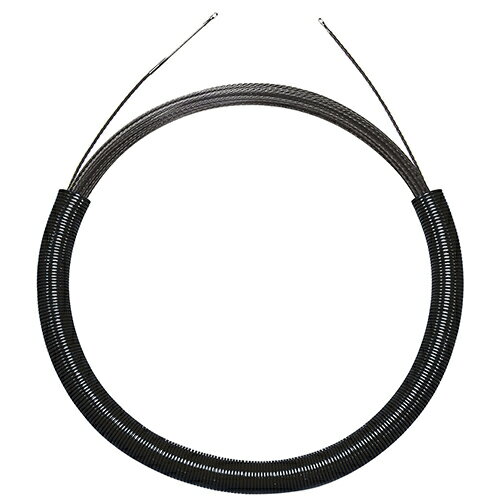 ブラックスリムライン30m デンサン BX-4030J 先端極細仕様で、曲がりの多い細いパイプもよく通ります。壁裏などでの電線の軽索引作業に使用。 BFJ1026063