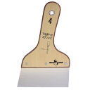 【ボーナスSALE開催中】ステン地ベラ NO.4 sakazume 0.4mmX125mm サビに強く腰があります 下地パテ塗り用ヘラ BFJ1026418