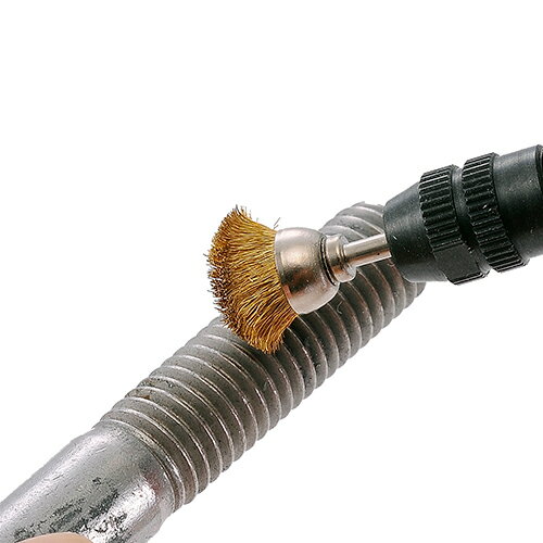 ワイヤーブラシカップ型 2個 プロクソン No.28963 金属の磨き、サビおとしができる真鍮ブラシです。金属の磨き、サビおとしができる真鍮ブラシ。 BFJ1027421