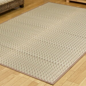 261 cm X 261 cm - 500円OFFクーポン配布中 04/14(火)20:00〜 日本製 国産 純国産 掛川織 い草カーペット 奥丹後 ベージュ 本間 4.5畳 約 286×286cm