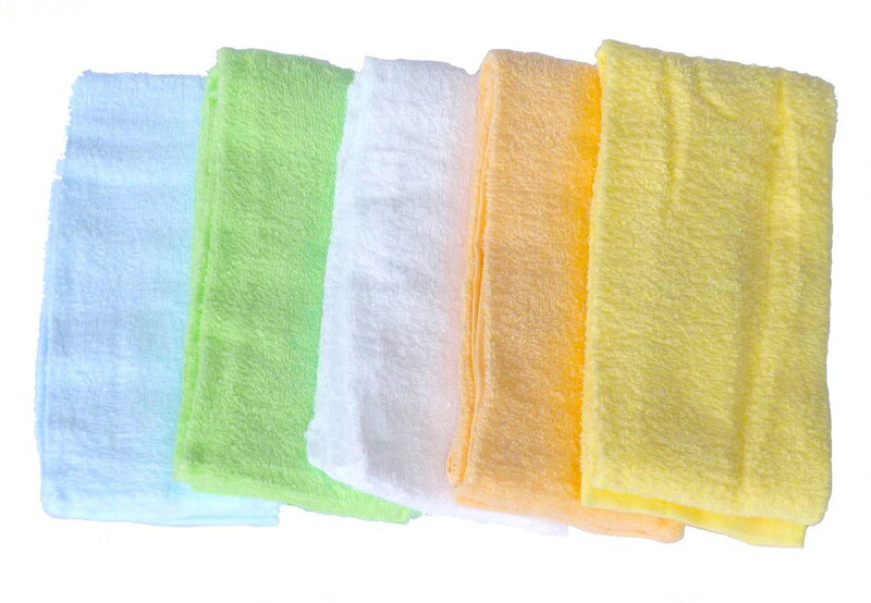 【6ヶ月保証付】ロングタオル 洗面所 キッチン 台所 タオル 運動 ジム 仕事用 家庭用品 ランニング 柔らかい おすすめ 吸収力 ロングタオル5枚組 パステルカラーアソート 綿100% 汗 bkt1017743