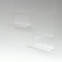 11/20(木)00:00〜最大2000円OFFクーポン配布中 アクリリック ウォールシェルフ W38深型2個組 棚 ピン止め 賃貸 工具不要 壁掛け 飾り棚 ...