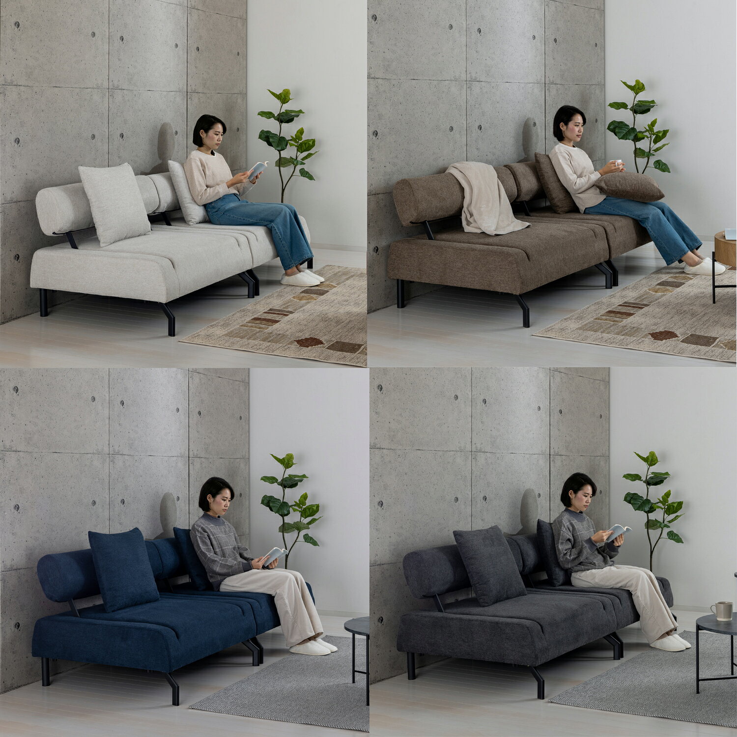 全品50%OFFクーポン配布中 06/20(土)20:00〜 セパレートソファーベッド ソファベッド シングル 二人掛け 分割 2人掛け 3人掛け シングルベッド 一人掛け 肘なし 脚付き ロータイプ [3]