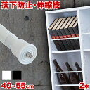突っ張り棒 強力 つっぱり大輔 同色2本セット 40cm 45cm 50cm 55cm つっぱり棒 伸縮 落下防止 本棚 カーテン ひっかけ 汎用 地震対策 DIY 目隠し 棚 ポール 落ちない ズレない 固定 簡単 軽量 伸びる 無段階 調節 山五 つっぱり さんご 大祐 大典 つっぱりだいすけ