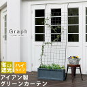 アイアン製グリーンカーテン グラフ 送料無料 フェンス アイアン グリーンカーテン ゴーヤ 薔薇 バラ 朝顔 庭 ベランダ ガーデニング 枠 柵 仕切り 目隠し...