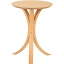 サイドテーブル　ソファテーブル　ナイトテーブル　ラウンド型　円形　丸　天然木（アカシア）積層合板　天然木化粧繊維板(ビーチ)　ラッカー塗装　ナチュラル　ブラウン 2