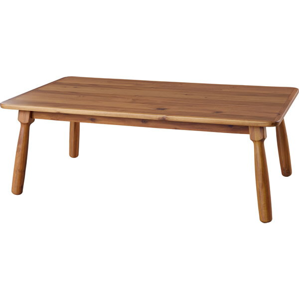 こたつテーブル ローテーブル オールシーズン 天然木化粧繊維板(アカシア) 天然木(アカシア) ウレタン塗装 石英管ヒーター300W(MS-303H) 中間スイッチ 組立品