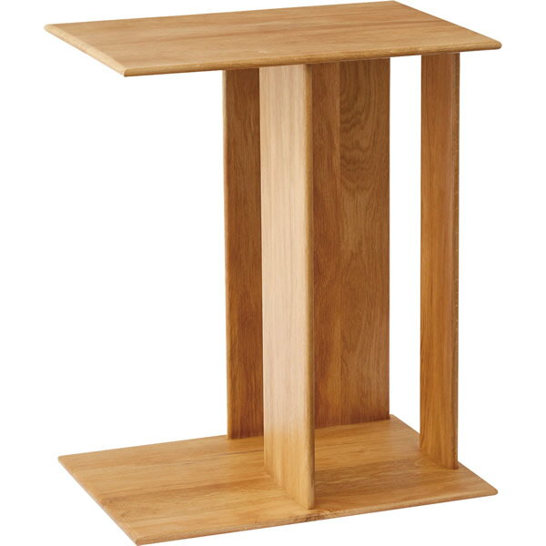 サイドテーブル　木製サイドテーブル　ナイトテーブル　おしゃれ　オーク　無垢材　ナチュラル　天然木　北欧　モダン　シンプル　収納　マガジンラック　寝室　ソファサイド　ベッドサイド