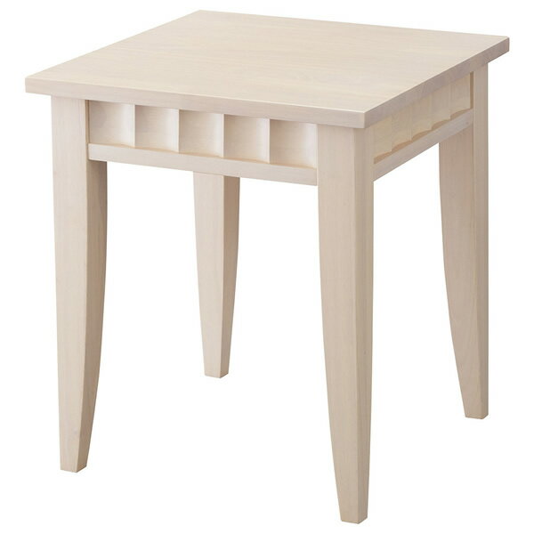 業務用　カクモテーブル　ローテーブル　サイドテーブル　ミニテーブル　450mm角　天然木ゴム材　ホワ..