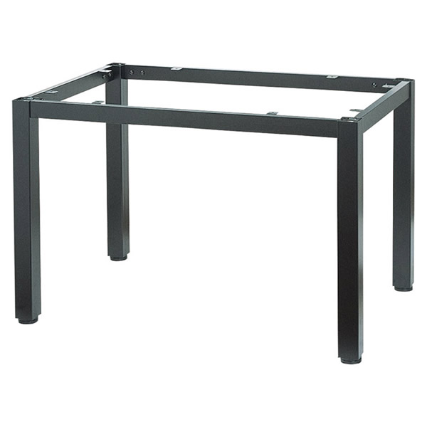 Rakuten - *業務用TABLE LEGシリーズ　ダイニングテーブル脚　4本脚タイプ　BT-22　中継： 角パイプ（40×20mm）・黒塗装・シルバー塗装 脚： 角パイプ（40角mm）・黒塗装・シルバー塗装・アジャスター付