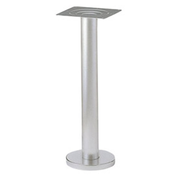 *業務用TABLE LEGシリーズ　埋込み・床面固定式（兼用）テーブル脚　FTB-1　脚部：ポール76.3φ・黒塗装..