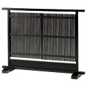 業務用 JAPANESE STYLE(TATAMI)シリーズ 衝立 間仕切り ルーバー 小京都 スプルス ブラウン ブラック 既製品