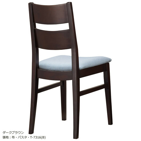 乐天商城 - 業務用　WOODENシリーズ　チェア　ダイニングチェア　ニノセ　ナチュラル　ダークブラウン　天然木ゴム材【表示価格は張地Aランク】