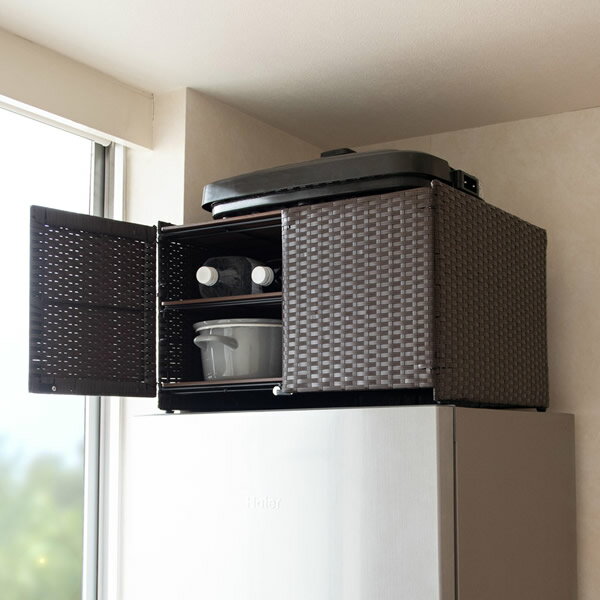 楽天市場】冷蔵庫上ラック（完成品/要組立完成品）（キッチン収納