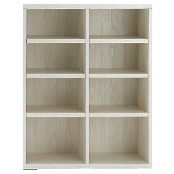 Rakuten - 【LIVING SHELF　リビングシェルフ　90cm幅】2色から選択！　組換え自在のシステムファニチャー！　棚オープン　オープンラック　LFD-90/リアルウォールナット　LFS-90/ホワイトウッド　日本製　完成品