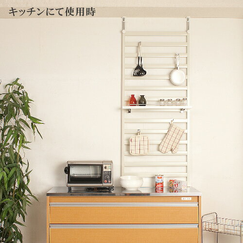 家具に設置できるパーテーション 家具専用パーテーション 劇的　家具用連結パーテーション 60cm幅 棚付き クリーム ブラウン