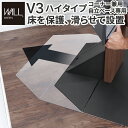 WALLインテリアテレビスタンドV3ハイタイプコーナー兼用自立ベース専用 ポリカーボネートフロアシート テレビ台 テレビスタンド 部品 パーツ フローリング 床保護パネル 床 シート 傷防止 キズ防止 汚れ防止 保護 WALLオプション EQUALS イコールズ