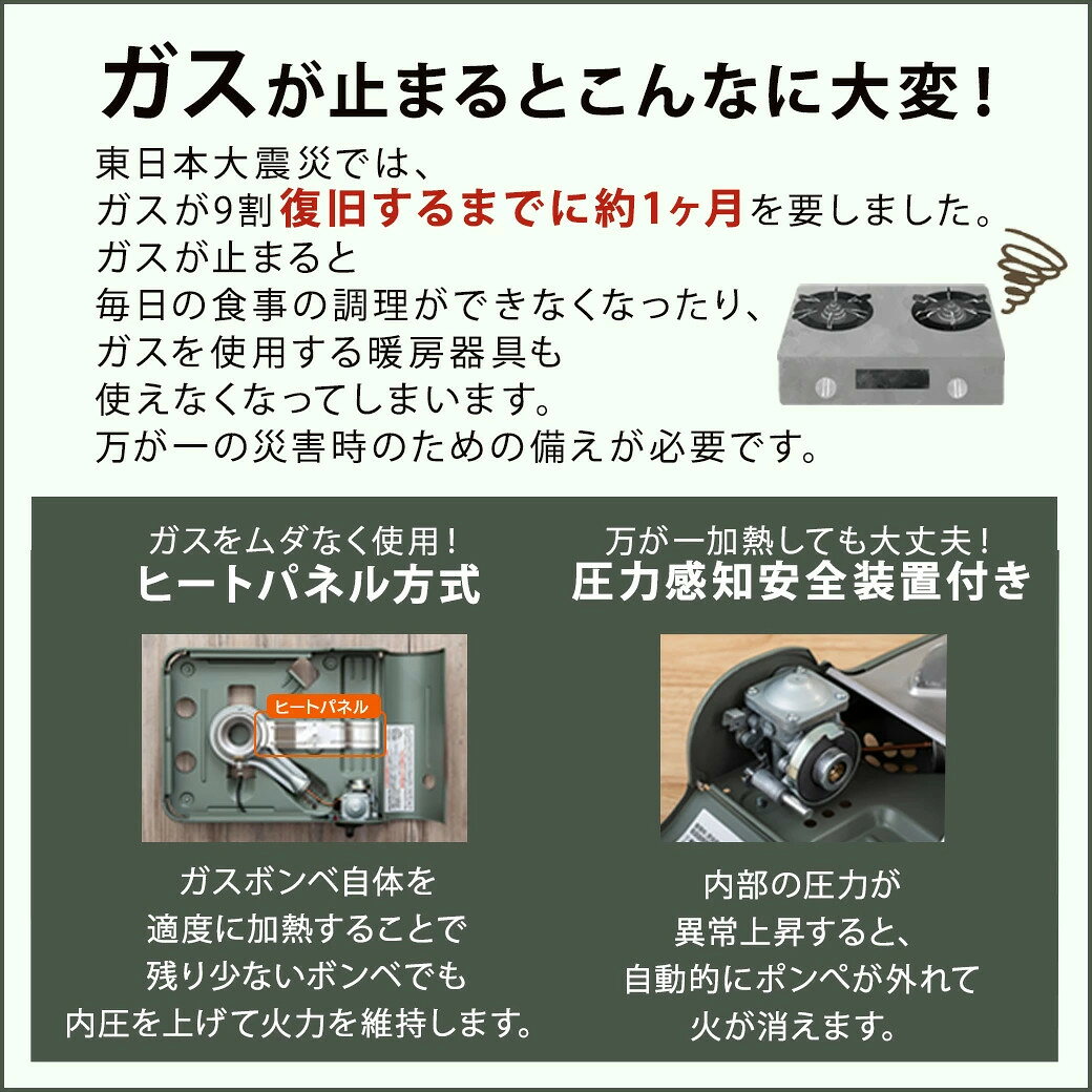 カセットコンロ 災害用 防災 おしゃれ ミニ コンパクト アイリスオーヤマ テーブル...