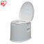 [最大400円OFFクーポン]ポータブルトイレ シンプル 機能的 簡単設置 ポータブルトイレ TP-420V ホワイ..