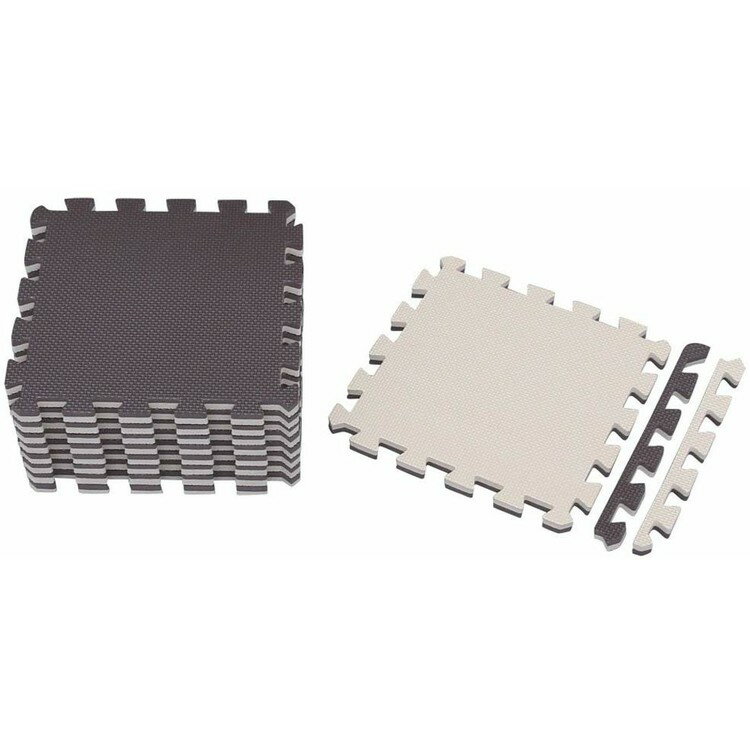 【エントリーで最大P10倍！】≪18枚セット≫ジョイントマット JTMR-318 ブラウン／ベージュ・ピンク／ホワイト アイリスオーヤマ 新生活 送料無料のサムネイル