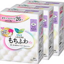 【3個セット】ナプキン 生理用品 羽つき ロリエ しあわせ素肌 もちふわfit 特に多い昼用 羽つき 26コ 25cm 花王 ロリエ 生理 生理用品 サニタリー...