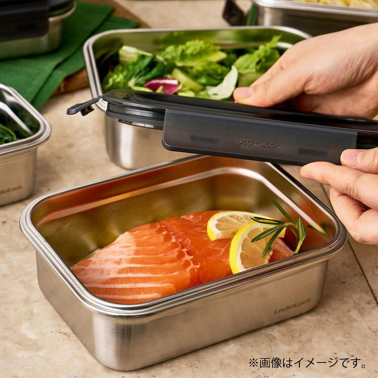 ベストコ ステンレス 保存容器 電子レンジ オーブン 食洗機 対応 1.2L 長方形 シルバー ロック＆ロック ステンハード LST515 シルバー LST515保存容器 電子レンジ オーブン 食洗機 ステンレス 4面ロック 長方形 ロック＆ロック LIV PLUS ベストコ LIV PLUS [2603SE]