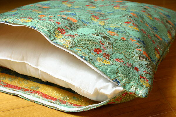 金襴座布団カバー 八端判用 『秋華(シュウカ）』 62×64cm 夏 お盆 座布団 御前 仏壇用 【TD】【取り寄せ品】