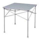 70cm×70cm アルミロールテーブル レジャーロールテー...