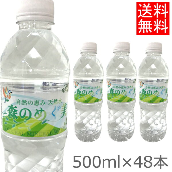 48本入 森のめぐ美500mlミネラルウォーター軟水地下天然水ナチュラルウォーター非加熱長良川備蓄災害対策ペットボトルビクトリ