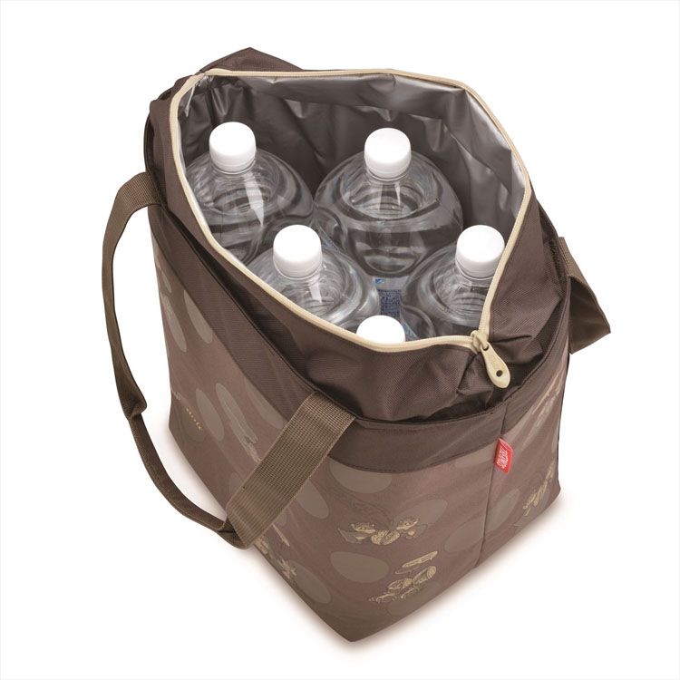 ソフトクーラー 17L REZ-017DSクーラーボックス ポケット付き キャンプ ピクニック 保冷 断熱 コンパクト 折りたたみ バーベキュー 防災 サーモス ブラウン グレー【D】通販格安セール情報 楽天 通販