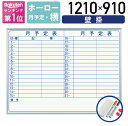 【法人宛限定】MAJI 壁掛けホーロー板面ホワイトボード 横書き 月予定 W1210 H910 ホワイトボード 掲示板 壁掛けホワイトボード スケジュールボード 白板 会議室 オフィス 研修 イレーザー マグネット ボードマーカー 幅121 高さ91 日本製 アルミフレーム UJ-MH34Y