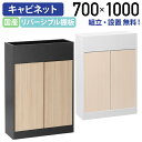 【テレワーク応援】【組立・設置、無料サービス対象商品】リポーゾ プランターパーテーション両開きキャビネット W700 D290 H1000 アジャスター付き ブ...