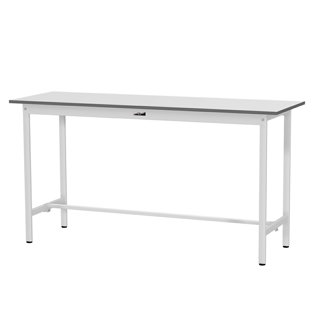 【国内メーカー品】【法人宛限定】固定式ワークテーブル ハイタイプ 全面棚板無し W1800 D600 H950 ワーキングテーブル 作業用テーブル 軽量作業台 ワークベンチ 長机 机 作業台 作業デスク スチール オフィス 事務所 作業現場 工場 物流 シルキーホワイト YI-SUPH1860 [3]